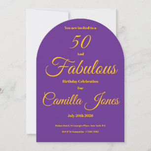 Invitation to a 50th Birthday Party