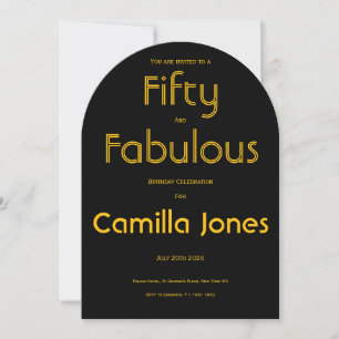 Invitation to a 50th Birthday Party