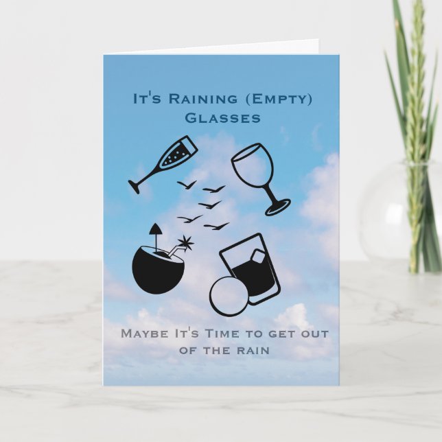 Invitation to a Cocktail Party Greeting Card (Front)
