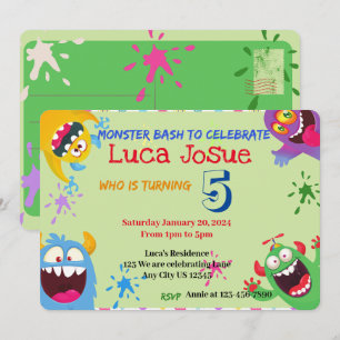 Invitation to a Monster Bash Celebration