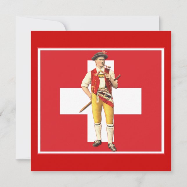 Invitation to a Swiss National Day August 1 BBQ (Front)