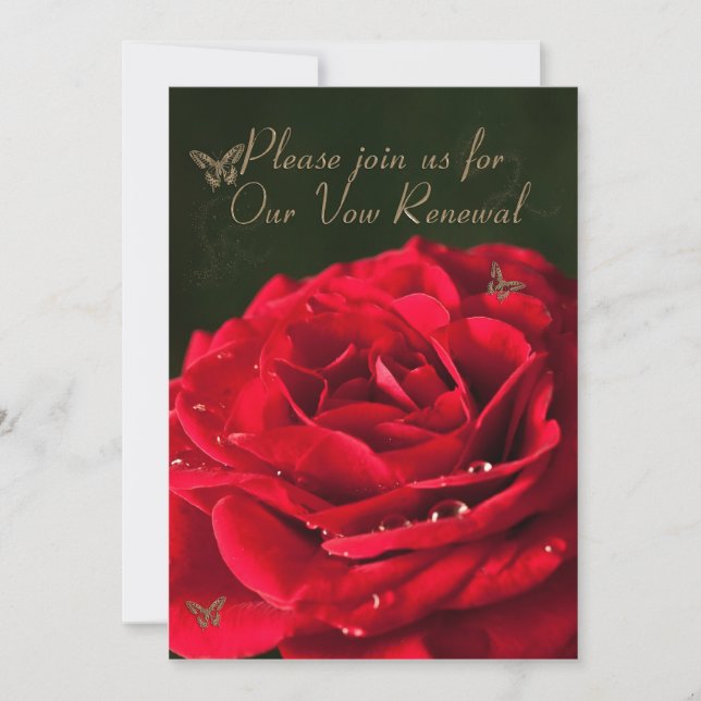 Invitation to a Vow Renewal (Front)