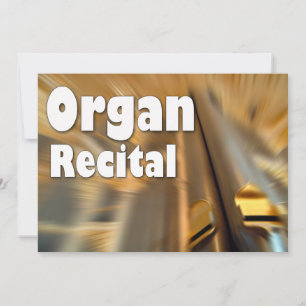 Invitation to an organ recital - Sydney pipes