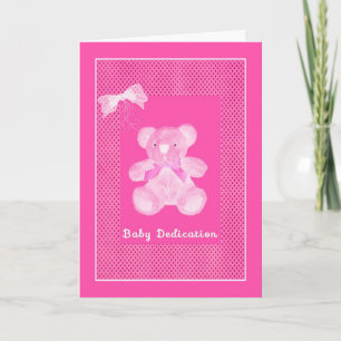Invitation to Baby Girl Dedication Ceremony, Pink