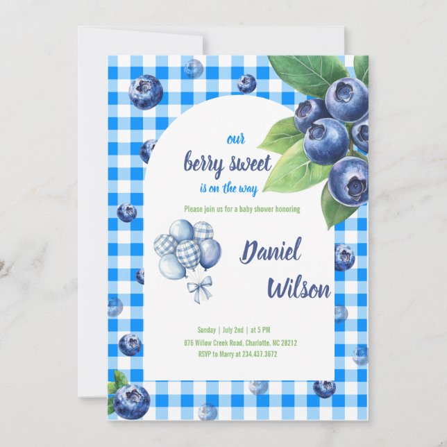 Invitation to baby shower (Front)