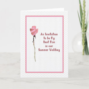 Invitation to be Best Man in Summer Wedding