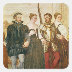 Invitation to the Dance Square Sticker