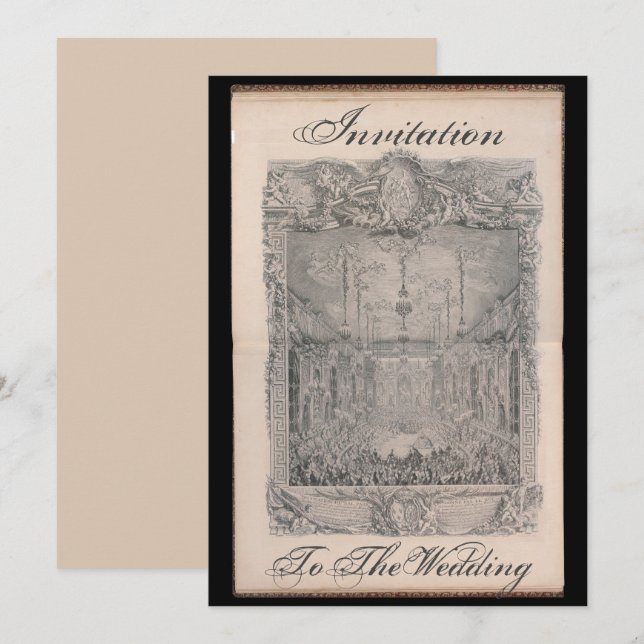 Invitation to the wedding card – Einladung (Front/Back)