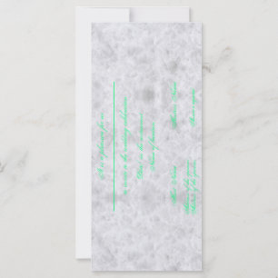 Invitation to the wedding card marble - Marriage