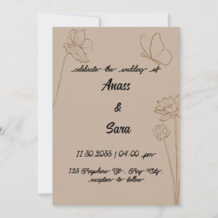 Invitation wedding