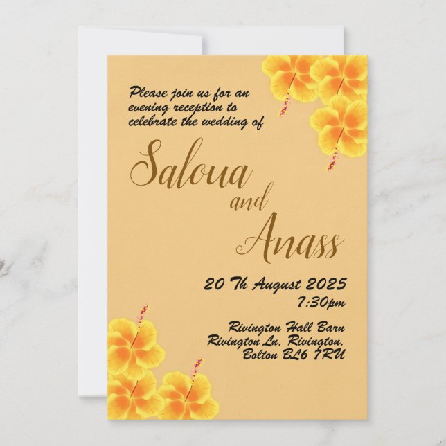 Invitation wedding (Front)