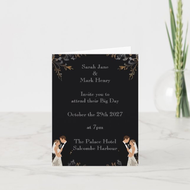 Invitation Wedding layout you can personalize (Front)