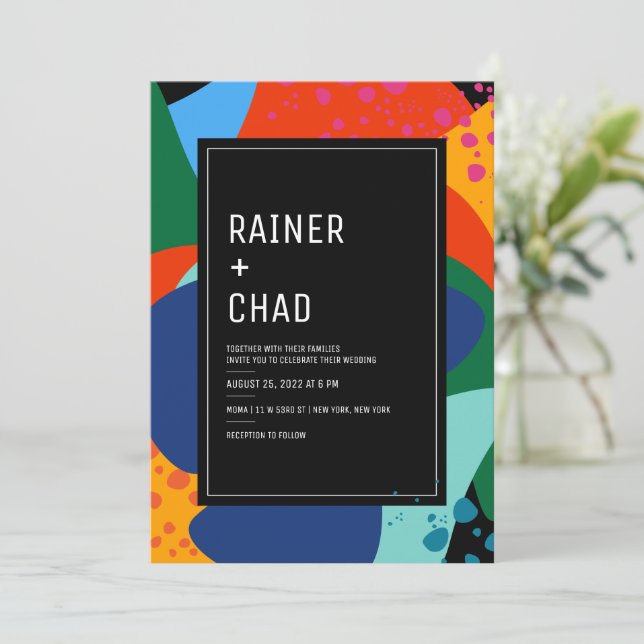 Invitation | Wedding | Night at the Museum (Standing Front)