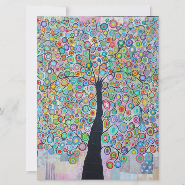 Invitation Wedding Shower Bar Mitzvah Tree of Life (Front)