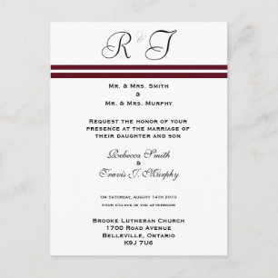 Invitation - Wine Line Postcard