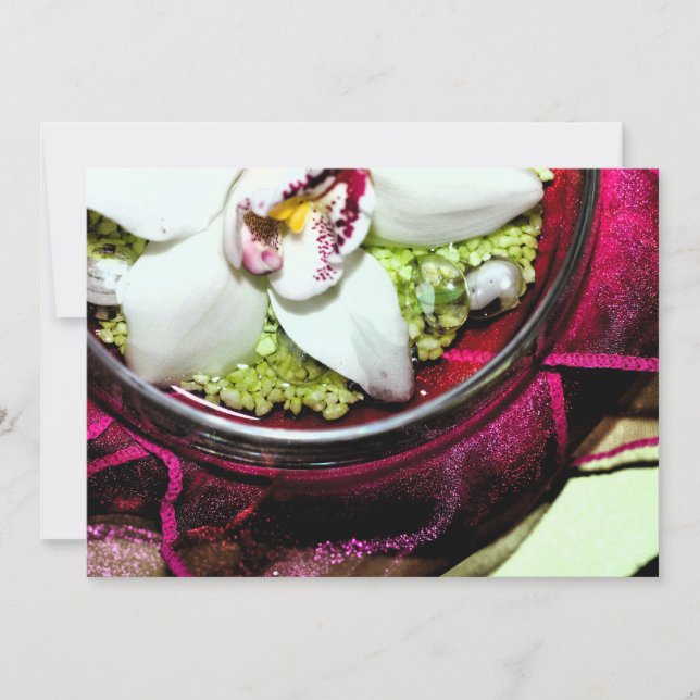 Invitation with floral centerpiece cover (Front)