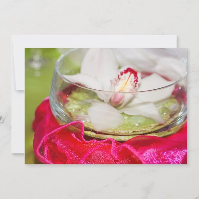 Invitation with floral centerpiece cover (Front)