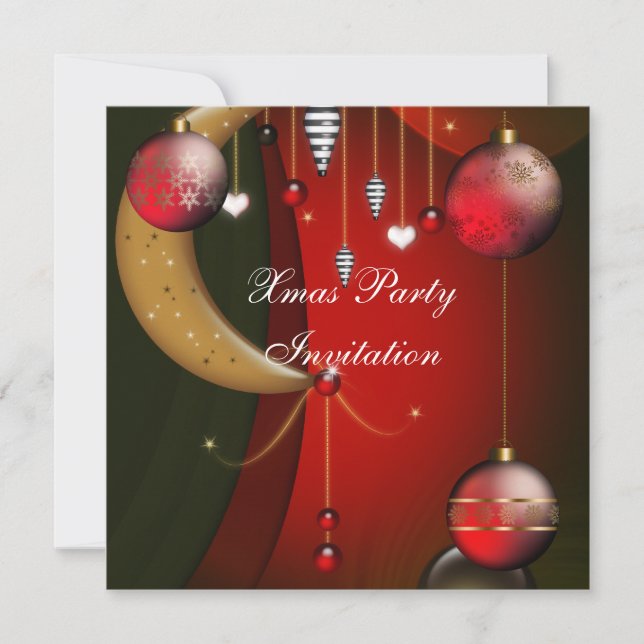 Invitation Xmas Christmas Party (Front)