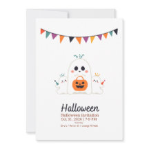 InvitationCute Ghost Halloween Invitation 2026