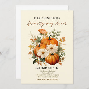 InvitationModern Elegant Friendsgiving invit Invitation