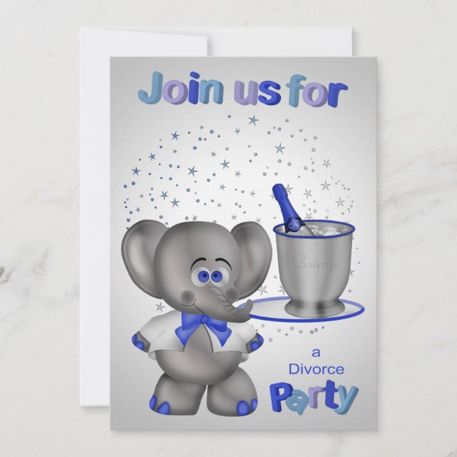 Invitations For Divorce Party (Front)