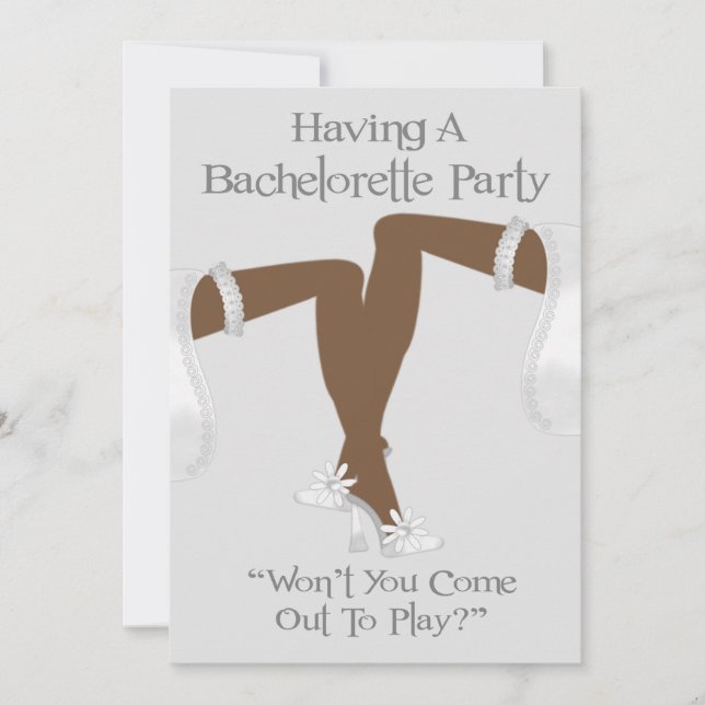 Invitations For Lesbian Bachelorette Party (Front)