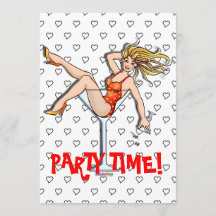 Invitations - Girl in a Martini, Olivia