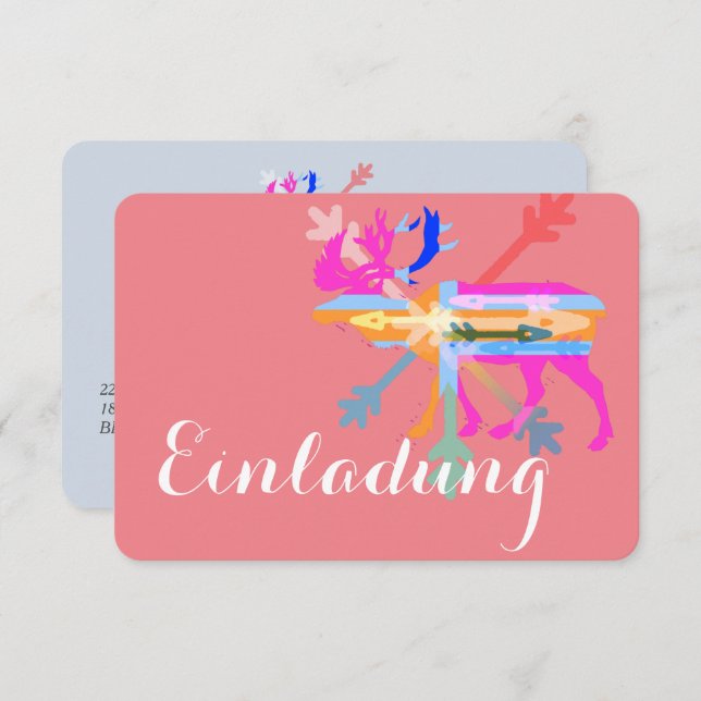 Invitations moose (Front/Back)