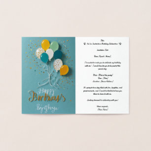 Invitations Professional Foil Card