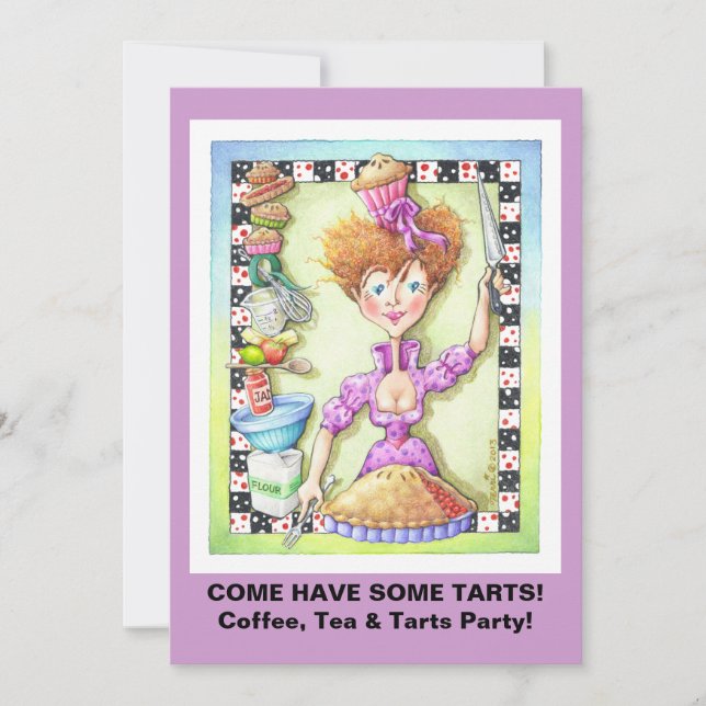 INVITATIONS - QUEEN OF TARTS (Front)
