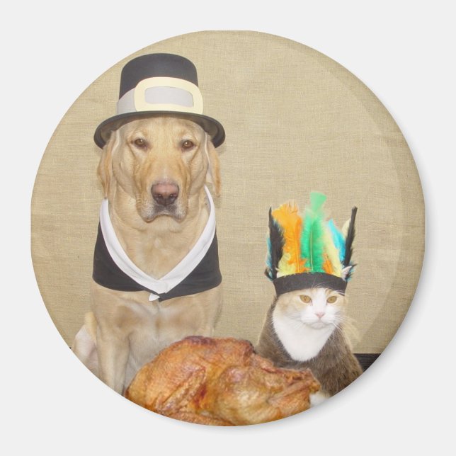 Invite a friend for Thanksgiving Magnet (Front)