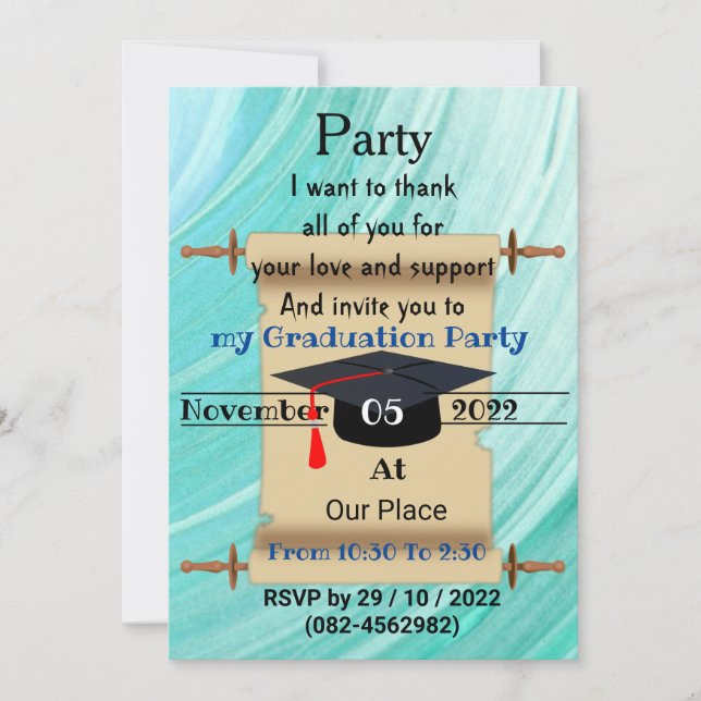 Invite a Graduate Party  (Front)
