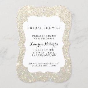 Invite - Bridal Shower Day Fab - White Gold