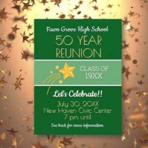 Invite 'Em! 50th Class Reunion Postcard