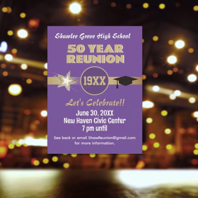 Invite 'Em! Any year Class Reunion Postcard (Creator Uploaded)