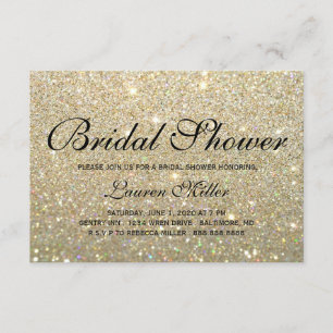 Invite - Gold Glit Fab Shower