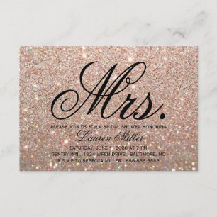 Invite - Rose Gold Fab Mrs. Shower