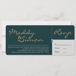 INVITE & RSVP COMBINED | Simple Calligraphy