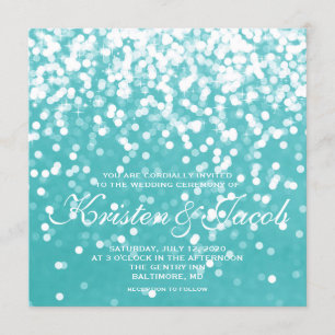 Invite - Sparkling Wedding Turquoise