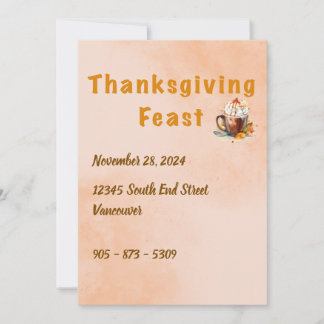 Invite to a Thanksgiving Feast