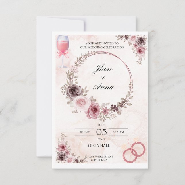 Invite Your Loved Ones to Your Wedding  (Front)