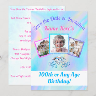 Invites or 100 SAVE the DATE with 1 - 3 Photos