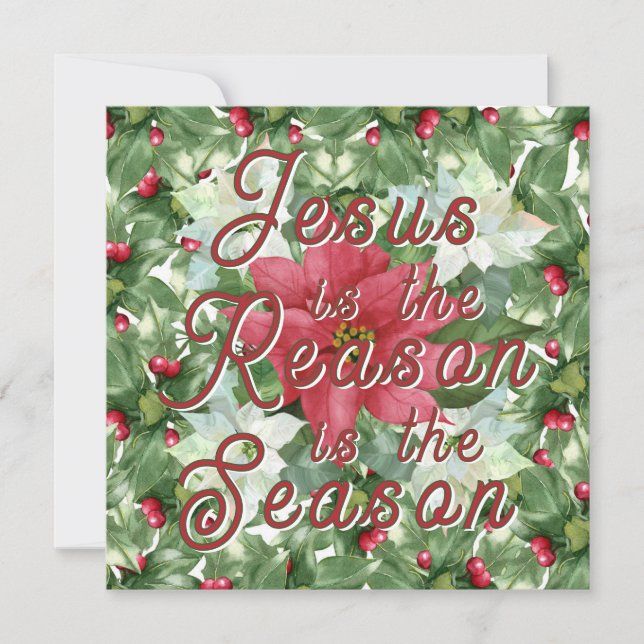 Invitiations - Jesus is the Reason Invitation (Front)