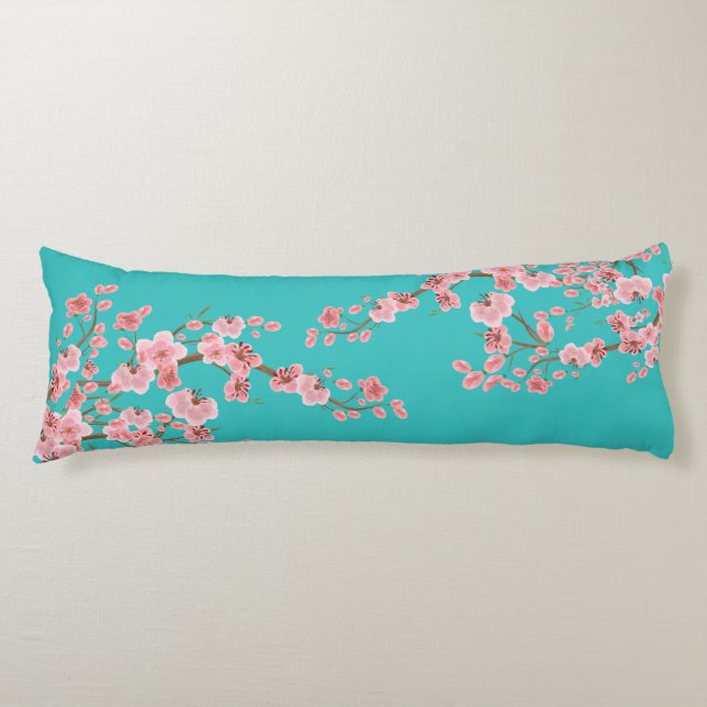 Inviting Cherry Blossom Garden Body Cushion (Front)