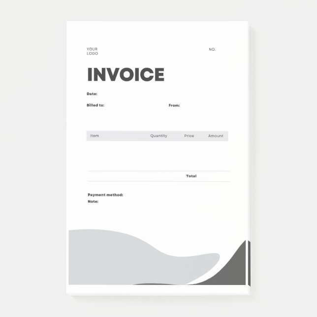 invoice post-it notes (Front)
