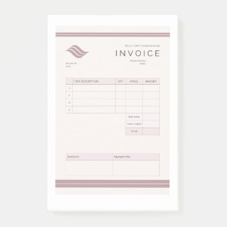 invoice post-it notes