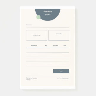 INVOICE POST-IT NOTES