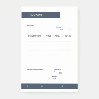 invoice post-it notes