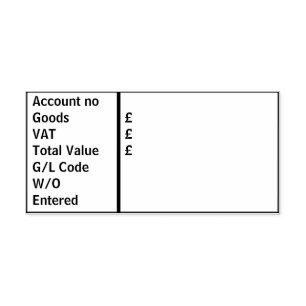 Invoice processing self-inking stamp