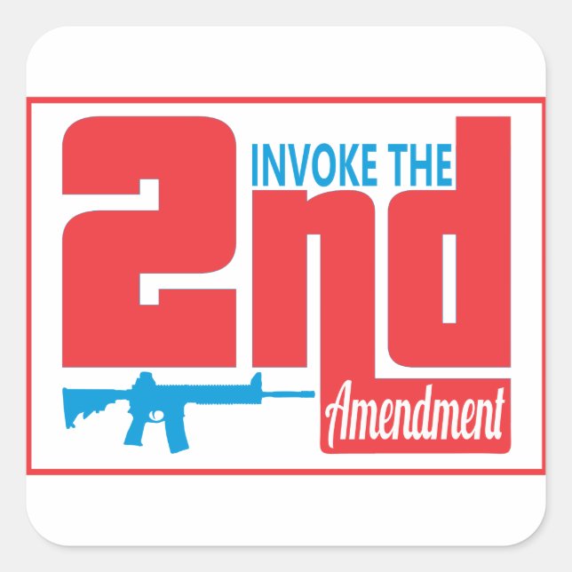 Invoke the 2nd, Square Stickers, Glossy Square Sticker (Front)